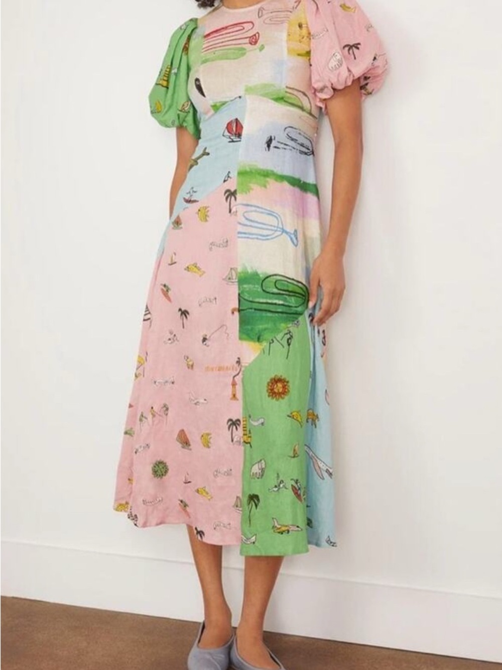 Alemais Jet Midi Dress